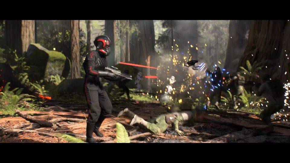Screens from Star Wars Battlefront 2 trailer.