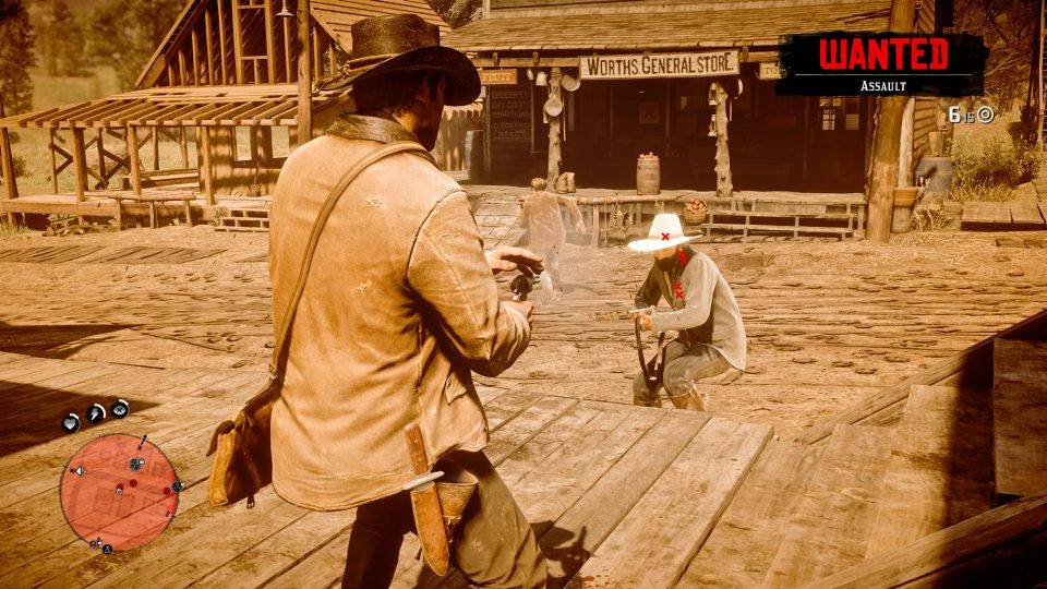 “Painting” enemies before unleashing a stream of bullets.